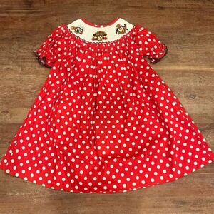 Molly pop turkey smocked dress size‎ 18 months